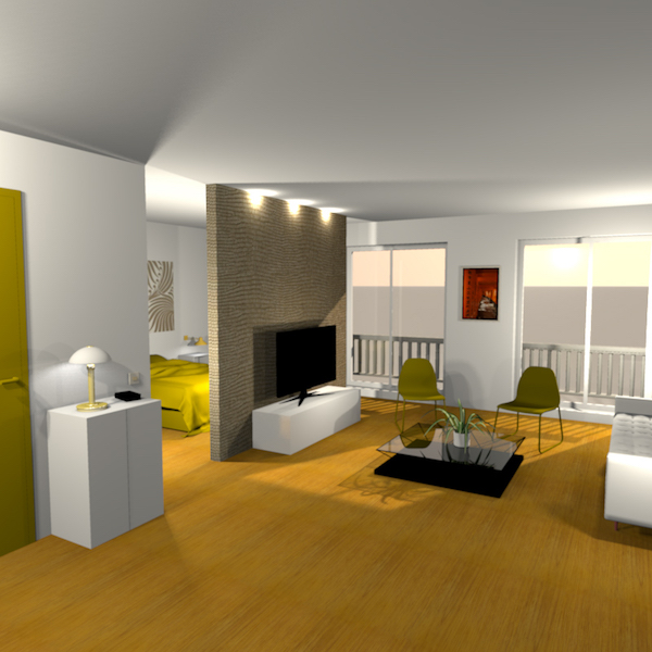 Projet amenagement appartement 2 pièces