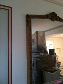Avant et après: porte et miroir