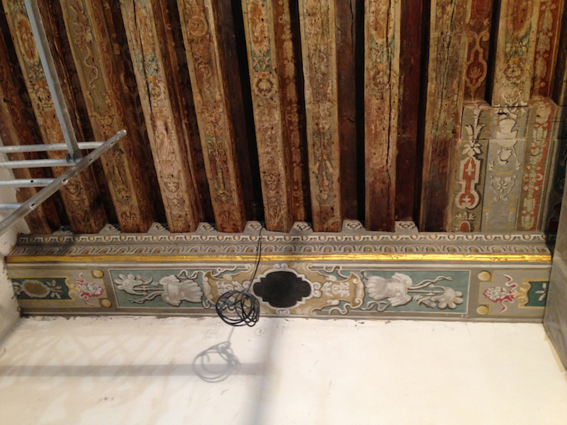 Plinthes en marbre bleu décoratif