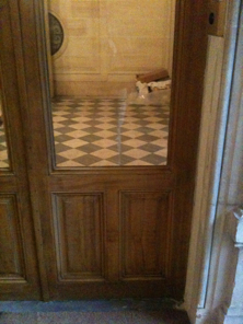 Avant et après: retouche porte
